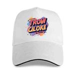 Orange Alphabet Printed Polyester Cotton Steel Buckle Cap Print On Your Demand(Beige White)