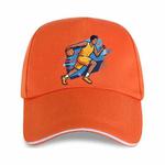 Basketball Player Printed Polyester Cotton Steel Buckle Cap Print On Your Demand(Orange)