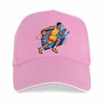 Basketball Player Printed Polyester Cotton Steel Buckle Cap Print On Your Demand(Pink)