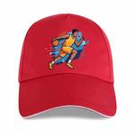 Basketball Player Printed Polyester Cotton Steel Buckle Cap Print On Your Demand(Red)