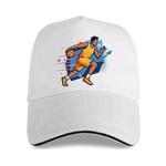 Basketball Player Printed Polyester Cotton Steel Buckle Cap Print On Your Demand(Beige White)