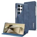 For Samsung Galaxy S25 Ultra 5G LC.IMEEKE Hon Ancient Series Flip Leather Phone Case(Blue)