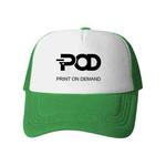 POD Printed Sponge Mesh Cloth Hat Peaked Cap Print On Your Demand(Green)