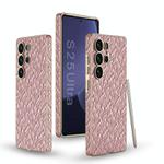 For Samsung Galaxy S25 Ultra 5G GKK Hidden Realm Plating Leather Phone Case , Not Included Pen(Pink)