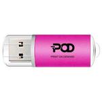 POD Colorful Metal USB 2.0 Flash Drive Print On Your Demand, Memory:32GB(Rose Red)