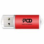 POD Colorful Metal USB 2.0 Flash Drive Print On Your Demand, Memory:64GB(Red)