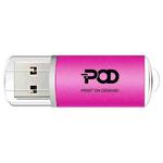 POD Colorful Metal USB 2.0 Flash Drive Print On Your Demand, Memory:64GB(Rose Red)
