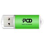 POD Colorful Metal USB 2.0 Flash Drive Print On Your Demand, Memory:128GB(Green)
