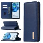 For Samsung Galaxy S20+ 2 in 1 Detachable Magnetic Horizontal Flip Genuine Leather Case with Holder & Card Slots & Wallet(Blue)