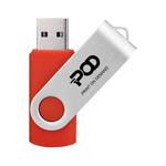 POD Colorful Metal Rotating USB 2.0 Flash Drive Print On Your Demand, Memory:8GB(Red)