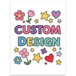 Child Drawing Frameless Canvas Decorative Painting Print On Your Demand, Size:13x18cm