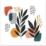 Abstract Leaves Frameless Canvas Decorative Painting Print On Your Demand, Size:80x80cm