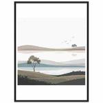 Scenery Decorative Painting with PS Frame Print On Your Demand, Size:15x20cm