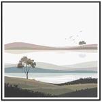 Scenery Decorative Painting with PS Frame Print On Your Demand, Size:60x60cm