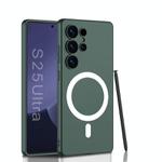 For Samsung Galaxy S25 Ultra 5G GKK Ultra-thin Skin Feel MagSafe Phone Case, Not Included Pen(Forest Green)