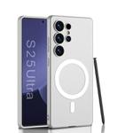 For Samsung Galaxy S25 Ultra 5G GKK Ultra-thin Skin Feel MagSafe Phone Case, Not Included Pen(Silver)