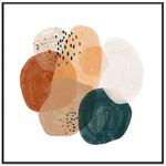 Watercolor Decorative Painting with PS Frame Print On Your Demand, Size:90x90cm