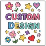 Child Drawing Decorative Painting with PS Frame Print On Your Demand, Size:30x30cm