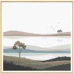 Scenery Decorative Painting with Aluminum Alloy Frame Print On Your Demand, Size:40x40cm