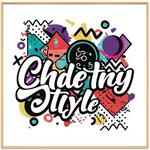 Graffiti Decorative Painting with Aluminum Alloy Frame Print On Your Demand, Size:90x90cm