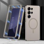 For Samsung Galaxy S25 Ultra 5G GKK MagSafe Full Coverage Phone Case(Titanium Gray)