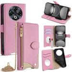 For Tecno Spark 30 4G Crossbody Chain Fishtail Litchi Leather Phone Case(Pink)