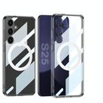 For Samsung Galaxy S25 5G GKK Space Series MagSafe Shockproof Full Coverage Phone Case(Transparent Black)