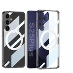 For Samsung Galaxy S25+ 5G GKK Space Series MagSafe Shockproof Full Coverage Phone Case(Transparent Black)
