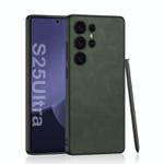 For Samsung Galaxy S25 Ultra 5G GKK Skin-feeling Frosted Leather Phone Case, Not Included Pen(Frosted Green)