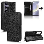For Samsung Galaxy S25 FE 5G Honeycomb Dot Texture Leather Phone Case(Black)