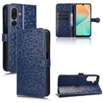 For Samsung Galaxy M36 5G Honeycomb Dot Texture Leather Phone Case(Blue)