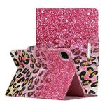 For iPad Pro 11 inch (2020) Painted Pattern Horizontal Flip Leather Tablet Case with Holder(Leopard Powder Sand)