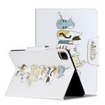 For iPad Pro 11 inch (2020) Painted Pattern Horizontal Flip Leather Tablet Case with Holder(Cat Back View)