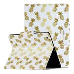 For iPad 4 / 3 / 2 Painted Pattern Horizontal Flip Leather Case with Holder(Pineapple)