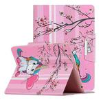 For iPad 4 / 3 / 2 Painted Pattern Horizontal Flip Leather Case with Holder(Sakura Unicorn)