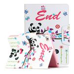 For iPad Mini 4 / 3 / 2 / 1 Painted Pattern Horizontal Flip Leather Case with Holder(Panda)