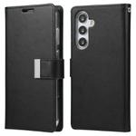 For Samsung Galaxy S25 5G GOOSPERY RICH DIARY Crazy Horse Texture Leather Phone Case(Black)
