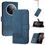 For vivo iQOO Z10 / T4 / Y300 Pro Cubic Skin Feel Flip Leather Phone Case(Blue)