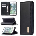 For iPhone 8 Plus / 7 Plus 2 in 1 Detachable Magnetic Horizontal Flip Genuine Leather Case with Holder & Card Slots & Wallet(Black)