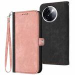 For vivo Y200i Side Buckle Double Fold Hand Strap Leather Phone Case(Pink)
