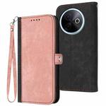 For vivo Y39 5G Side Buckle Double Fold Hand Strap Leather Phone Case(Pink)