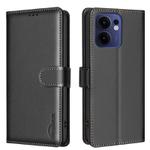 For OPPO Reno13 F 5G Litchi Texture RFID Anti-theft Leather Phone Case(Black)
