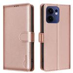 For OPPO Reno13 F 5G Litchi Texture RFID Anti-theft Leather Phone Case(Gold)