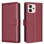 For OPPO Reno14 F 5G Litchi Texture RFID Anti-theft Leather Phone Case(Red)