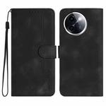 For vivo Y200i Heart Pattern Skin Feel Leather Phone Case(Black)