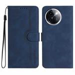 For vivo Y200i Heart Pattern Skin Feel Leather Phone Case(Royal Blue)