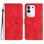 For vivo Y29 4G Heart Pattern Skin Feel Leather Phone Case(Red)