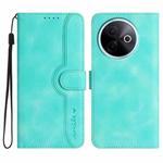 For vivo Y39 5G Heart Pattern Skin Feel Leather Phone Case(Light Blue)