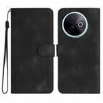 For vivo Y39 5G Heart Pattern Skin Feel Leather Phone Case(Black)