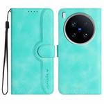 For vivo X200 Ultra Heart Pattern Skin Feel Leather Phone Case(Light Blue)